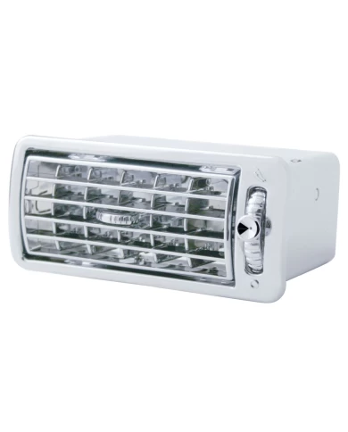 (CARD) CHROME PLASTIC VOLVO A/C VENT - INDENTED (CARD) CHROME PLASTIC VOLVO A/C VENT - INDENTED