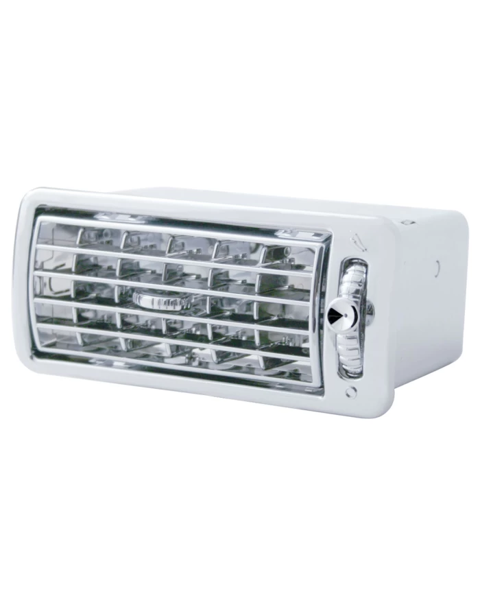 (CARD) CHROME PLASTIC VOLVO A/C VENT - INDENTED (CARD) CHROME PLASTIC VOLVO A/C VENT - INDENTED