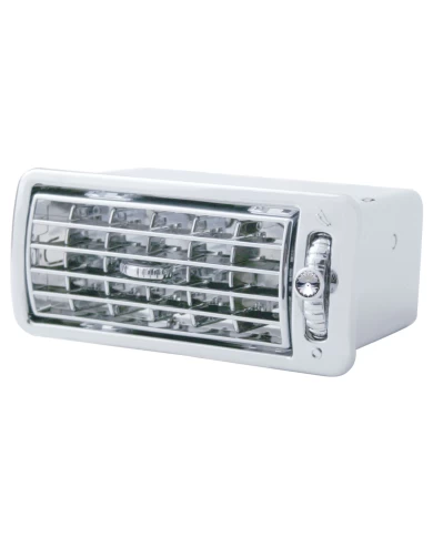 (CARD) CHROME PLASTIC VOLVO A/C VENT W/ DIAMOND - CLEAR (CARD) CHROME PLASTIC VOLVO A/C VENT W/ DIAMOND - CLEAR