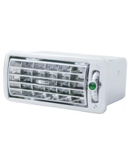 (CARD) CHROME PLASTIC VOLVO A/C VENT W/ DIAMOND - GREEN (CARD) CHROME PLASTIC VOLVO A/C VENT W/ DIAMOND - GREEN