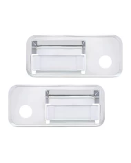 (2/CARD) CHROME PLASTIC VOLVO EXTERIOR DOOR HANDLE COVER