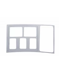 (CARD) STAINLESS STEEL VOLVO CENTER SWITCH PANEL W/ VENT TRIM