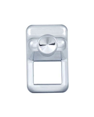 (BULK) CHROME PLASTIC VOLVO TOGGLE SWITCH COVER - INDENTED (BULK) CHROME PLASTIC VOLVO TOGGLE SWITCH COVER - INDENTED
