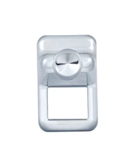 (BULK) CHROME PLASTIC VOLVO TOGGLE SWITCH COVER - INDENTED