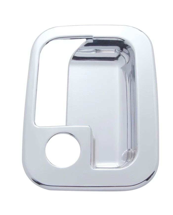 (CARD) CHROME PLASTIC 2005+ PETERBILT/KENWORTH EXTERIOR DOOR HANDLE TRIM - PASSENGER/RIGHT SIDE (CARD) CHROME PLASTIC 2005+ PETERBILT/KENWORTH EXTERIOR DOOR HANDLE TRIM - PASSENGER/RIGHT SIDE