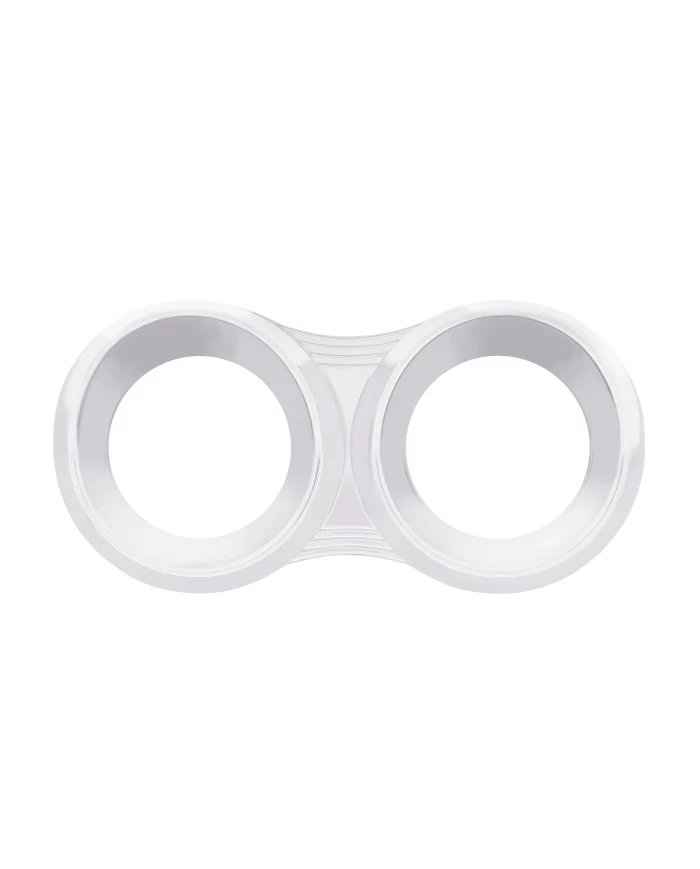 (CARD) CHROME PLASTIC 2005- PETERBILT HORIZONTAL 2 GAUGE CLUSTER COVER W/ VISOR