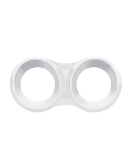 (CARD) CHROME PLASTIC 2005- PETERBILT HORIZONTAL 2 GAUGE CLUSTER COVER W/ VISOR (CARD) CHROME PLASTIC 2005- PETERBILT HORIZONTAL 2 GAUGE CLUSTER COVER W/ VISOR