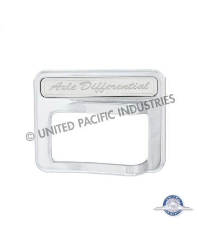 (CARD) 2014+ PETERBILT CHROME ROCKER SWITCH COVER - AXLE DIFFERENTIAL (CARD) 2014+ PETERBILT CHROME ROCKER SWITCH COVER - AXLE DIFFERENTIAL