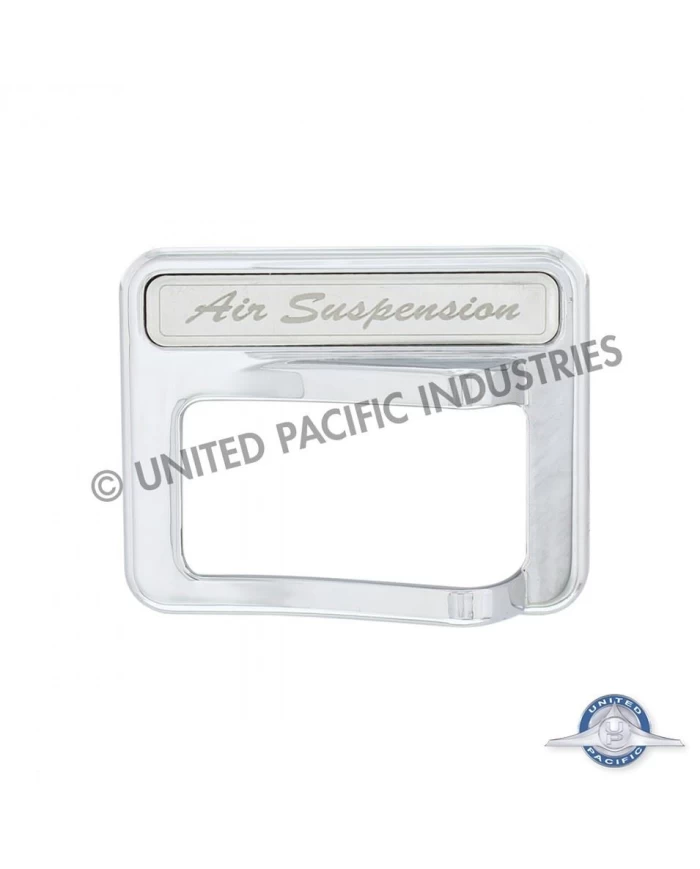 (CARD) 2014+ PETERBILT CHROME ROCKER SWITCH COVER - AIR SUSPENSION