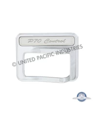 (CARD) 2014+ PETERBILT CHROME ROCKER SWITCH COVER - PTO CONTROL (CARD) 2014+ PETERBILT CHROME ROCKER SWITCH COVER - PTO CONTROL