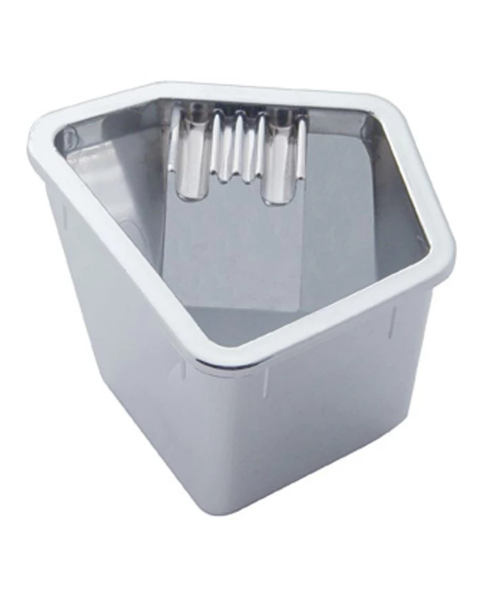 (CARD) CHROME PLASTIC FREIGHTLINER CENTURY ASH TRAY INSERT (CARD) CHROME PLASTIC FREIGHTLINER CENTURY ASH TRAY INSERT