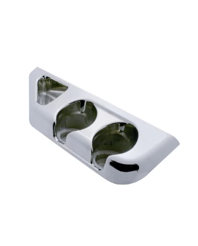 (CARD) CHROME PLASTIC FREIGHTLINER CUP HOLDER PANEL (CARD) CHROME PLASTIC FREIGHTLINER CUP HOLDER PANEL