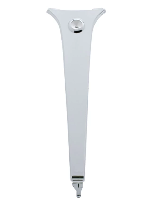 (CARD) CHROME PLASTIC FREIGHTLINER CENTER DASH PANEL - INDENTED