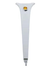 (CARD) CHROME PLASTIC FREIGHTLINER CENTER DASH PANEL W/ DIAMOND - AMBER