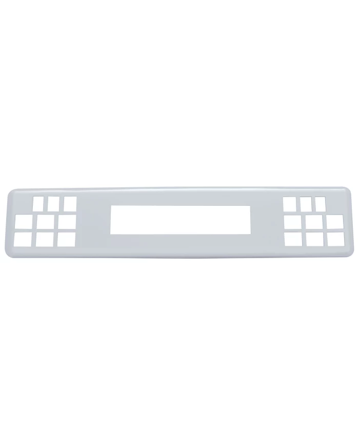 (CARD) CHROME PLASTIC FREIGHTLINER 10 1/2" AX 2" INSTRUMENT PANEL COVER