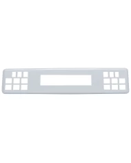 (CARD) CHROME PLASTIC FREIGHTLINER 10 1/2" AX 2" INSTRUMENT PANEL COVER