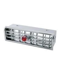 (CARD) CHROME PLASTIC FREIGHTLINER CENTURY A/C VENT W/ DIAMOND - RED (CARD) CHROME PLASTIC FREIGHTLINER CENTURY A/C VENT W/ DIAMOND - RED