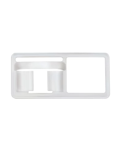 (CARD) CHROME PLASTIC FREIGHTLINER TOGGLE SWITCH COVER (CARD) CHROME PLASTIC FREIGHTLINER TOGGLE SWITCH COVER