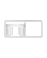 (CARD) CHROME PLASTIC FREIGHTLINER TOGGLE SWITCH COVER