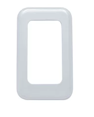 (3/CARD) CHROME PLASTIC INTERNATIONAL WINDOW SWITCH TRIM