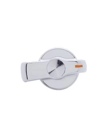 (CARD) CHROME PLASTIC "SIGNATURE" FREIGHTLINER CENTURY A/C KNOB - INDENTED (CARD) CHROME PLASTIC "SIGNATURE" FREIGHTLINER CENTURY A/C KNOB - INDENTED