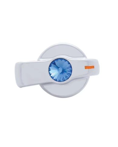 (CARD) CHROME PLASTIC "SIGNATURE" FREIGHTLINER CENTURY A/C KNOB W/ DIAMOND - BLUE (CARD) CHROME PLASTIC "SIGNATURE" FREIGHTLINER CENTURY A/C KNOB W/ DIAMOND - BLUE