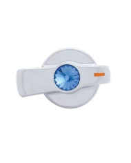 (CARD) CHROME PLASTIC "SIGNATURE" FREIGHTLINER CENTURY A/C KNOB W/ DIAMOND - BLUE (CARD) CHROME PLASTIC "SIGNATURE" FREIGHTLINER CENTURY A/C KNOB W/ DIAMOND - BLUE