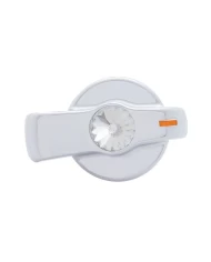 (CARD) CHROME PLASTIC "SIGNATURE" FREIGHTLINER CENTURY A/C KNOB W/ DIAMOND - CLEAR (CARD) CHROME PLASTIC "SIGNATURE" FREIGHTLINER CENTURY A/C KNOB W/ DIAMOND - CLEAR