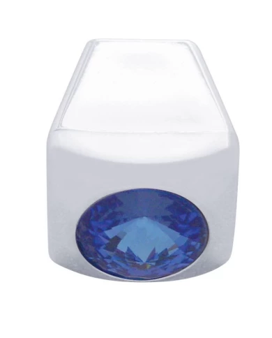 (3/CARD) CHROME PLASTIC FREIGHTLINER A/C SLIDER CONTROL KNOB W/ DIAMOND - BLUE (3/CARD) CHROME PLASTIC FREIGHTLINER A/C SLIDER CONTROL KNOB W/ DIAMOND - BLUE