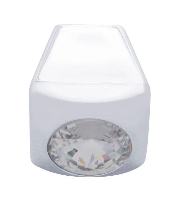 (3/CARD) CHROME PLASTIC FREIGHTLINER A/C SLIDER CONTROL KNOB W/ DIAMOND - CLEAR (3/CARD) CHROME PLASTIC FREIGHTLINER A/C SLIDER CONTROL KNOB W/ DIAMOND - CLEAR