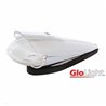 UP36750-9 LED Dual Function GloLight Watermelon Grakon 1000 Style Cab Light Kit With Visor - Amber LED/Clear Lens