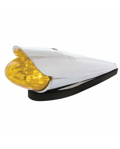 UP36751-19 LED Watermelon Grakon 1000 Style Cab Light Kit With Visor - Amber LED/Amber Lens
