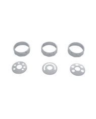 (SET/CARD) CHROME PLASTIC 2007+ FREIGHTLINER A/C KNOB COVER