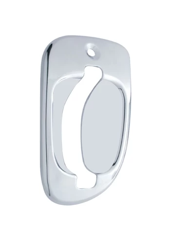 (CARD) CHROME PLASTIC FREIGHTLINER EXTERIOR DOOR HANDLE COVER - PASSENGER (CARD) CHROME PLASTIC FREIGHTLINER EXTERIOR DOOR HANDLE COVER - PASSENGER