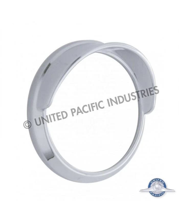 (CARD) CHROME PLASTIC 2007+ INTERNATIONAL GAUGE COVER W/ VISOR - SMALL