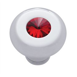 UP23587-Small Deluxe Dash Knob With Red Crystal