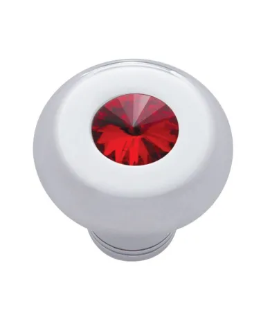 UP23587-Small Deluxe Dash Knob With Red Crystal