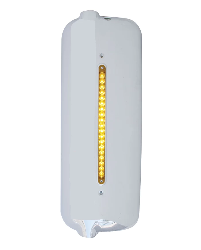 (CARD) CHROME PLASTIC 2005 AND OLDER FL MIRROR COVER WITH 12" LED LIGHT BAR, DRIVER SIDE - 19 AMBER/AMBER LED WITH REFLECTOR (CARD) CHROME PLASTIC 2005 AND OLDER FL MIRROR COVER WITH 12" LED LIGHT BAR, DRIVER SIDE - 19 AMBER/AMBER LED WITH REFLECTOR