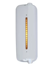 (CARD) CHROME PLASTIC 2005 AND OLDER FREIGHTLINER MIRROR COVER WITH 12" LED LIGHT BAR, PASSENGER SIDE - 14 AMBER/AMBER LED (CARD) CHROME PLASTIC 2005 AND OLDER FREIGHTLINER MIRROR COVER WITH 12" LED LIGHT BAR, PASSENGER SIDE - 14 AMBER/AMBER LED