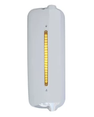 (CARD) CHROME PLASTIC 2005 AND OLDER FL MIRROR COVER WITH 12" LED LIGHT BAR, PASS. SIDE - 19 AMBER/AMBER LED WITH REFLECTOR (CARD) CHROME PLASTIC 2005 AND OLDER FL MIRROR COVER WITH 12" LED LIGHT BAR, PASS. SIDE - 19 AMBER/AMBER LED WITH REFLECTOR