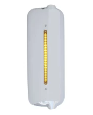 (CARD) CHROME PLASTIC 2005 AND OLDER FL MIRROR COVER WITH 12" LED LIGHT BAR, PASS. SIDE - 19 AMBER/AMBER LED WITH REFLECTOR (CARD) CHROME PLASTIC 2005 AND OLDER FL MIRROR COVER WITH 12" LED LIGHT BAR, PASS. SIDE - 19 AMBER/AMBER LED WITH REFLECTOR