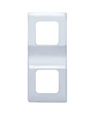 (2/CARD) CHROME PLASTIC FREIGHTLINER CASCADIA SWITCH COVER WITH 2 OPENINGS (2/CARD) CHROME PLASTIC FREIGHTLINER CASCADIA SWITCH COVER WITH 2 OPENINGS