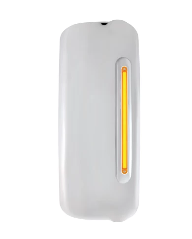 (BOX) LED FREIGHTLINER MIRROR COVER - GLO LIGHT - AMBER LED/AMBER LENS - PASSENGER (BOX) LED FREIGHTLINER MIRROR COVER - GLO LIGHT - AMBER LED/AMBER LENS - PASSENGER