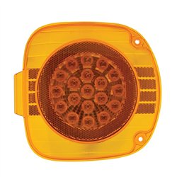 UP36769-22 LED Turn Signal Light With Reflector For 1996-2010 Freightliner Century - Amber LED/Amber Lens
