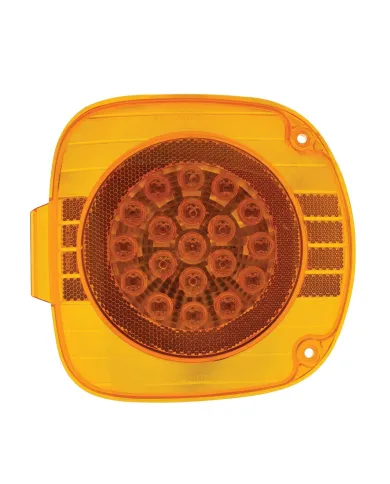 UP36769-22 LED Turn Signal Light With Reflector For 1996-2010 Freightliner Century - Amber LED/Amber Lens