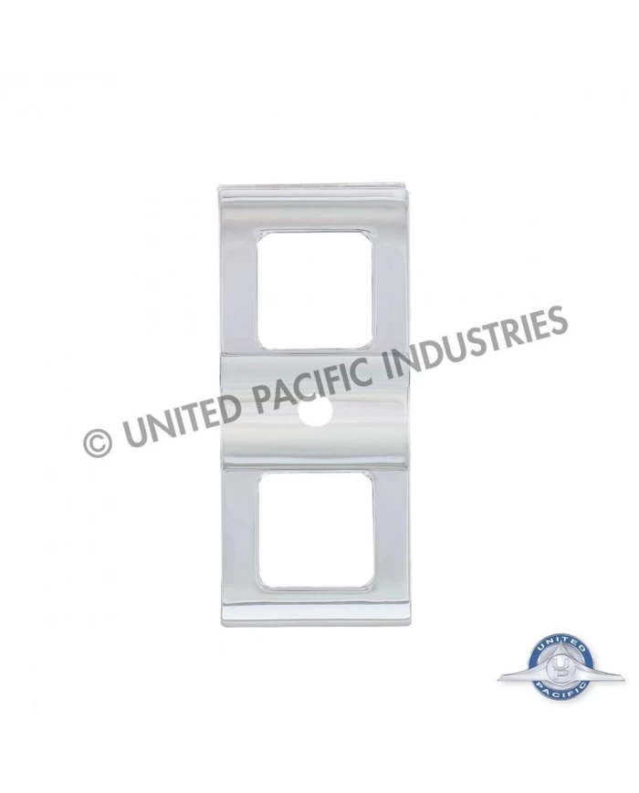 (2/CARD) CHROME FREIGHTLINER CASCADIA SWITCH COVER (2/CARD) CHROME FREIGHTLINER CASCADIA SWITCH COVER