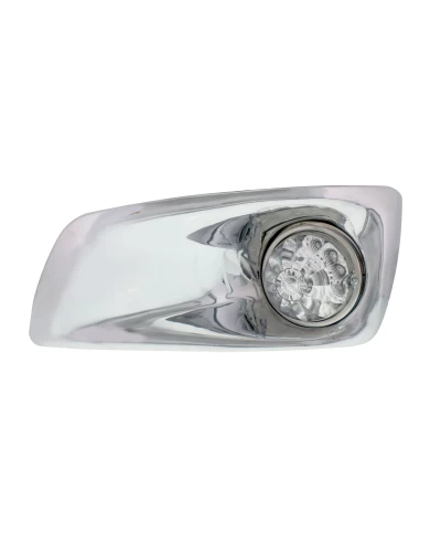 (BOX) 17 AMBER LED KENWORTH T660 DRIVER FRONT BUMPER SINGLE FUNCTION WATERMELON STYLE LIGHT W/ REFLECTOR - CLEAR LENS (BOX) 17 AMBER LED KENWORTH T660 DRIVER FRONT BUMPER SINGLE FUNCTION WATERMELON STYLE LIGHT W/ REFLECTOR - CLEAR LENS