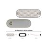 UP36773BCK-10 LED 6" Oval Utility Light Kit - White LED/Clear Lens