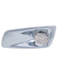 (BOX) 19 AMBER LED KENWORTH T660 DRIVER FRONT BUMPER SINGLE FUNCTION BEEHIVE STYLE LIGHT W/ VISOR - CLEAR LENS