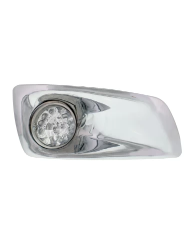(BOX) 17 AMBER LED KENWORTH T660 PASSENGER FRONT BUMPER SINGLE FUNCTION WATERMELON STYLE LIGHT W/ REFLECTOR - CLEAR LENS (BOX) 17 AMBER LED KENWORTH T660 PASSENGER FRONT BUMPER SINGLE FUNCTION WATERMELON STYLE LIGHT W/ REFLECTOR - CLEAR LENS